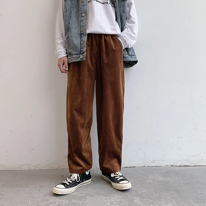 Men Vintage Fashion Corduroy Loose Casual Straight Wide Leg Pant Harajuku Streetwear Hip Hop Harem Trousers Japan Male Women Mid
Men Vintage Fashion Corduroy Loose Casual Straight Wide Leg Pant Harajuku Streetwear Hip Hop Harem Trousers Japan Male Women Mid