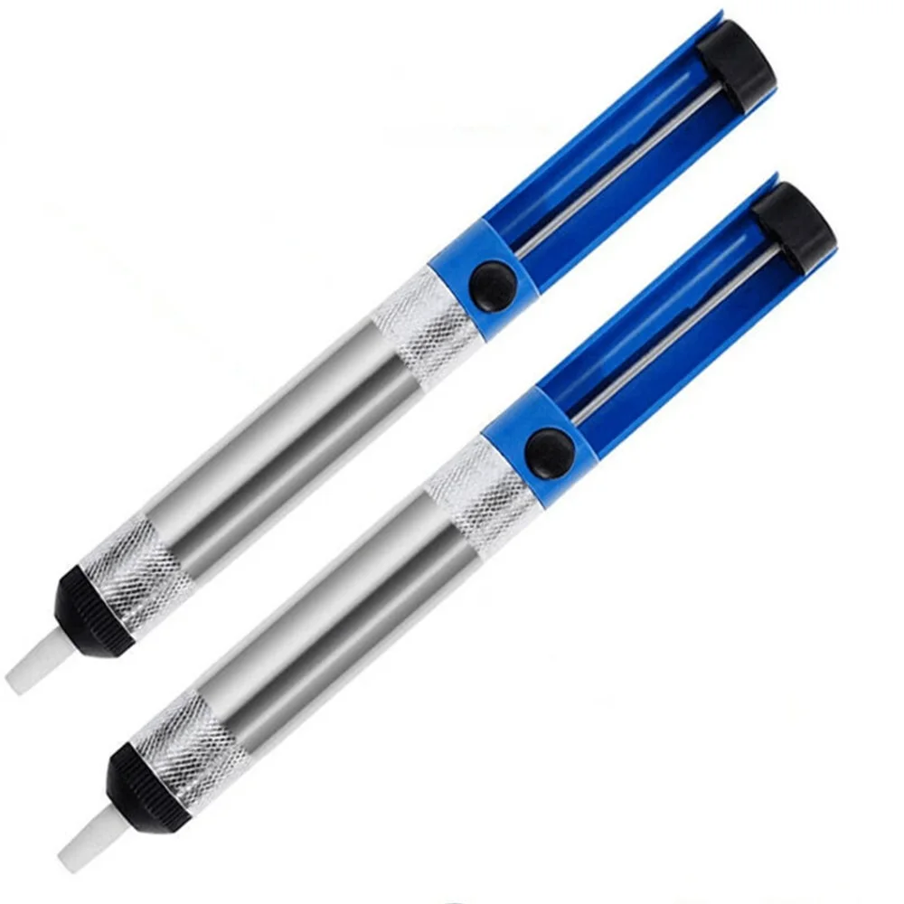2Pcs Aluminum Solder Sucker Desoldering Suction Pump Soldering Iron Vacuum Sucker Tin Gun Solder Remover Tool
2Pcs Aluminum Solder Sucker Desoldering Suction Pump Soldering Iron Vacuum Sucker Tin Gun Solder Remover Tool