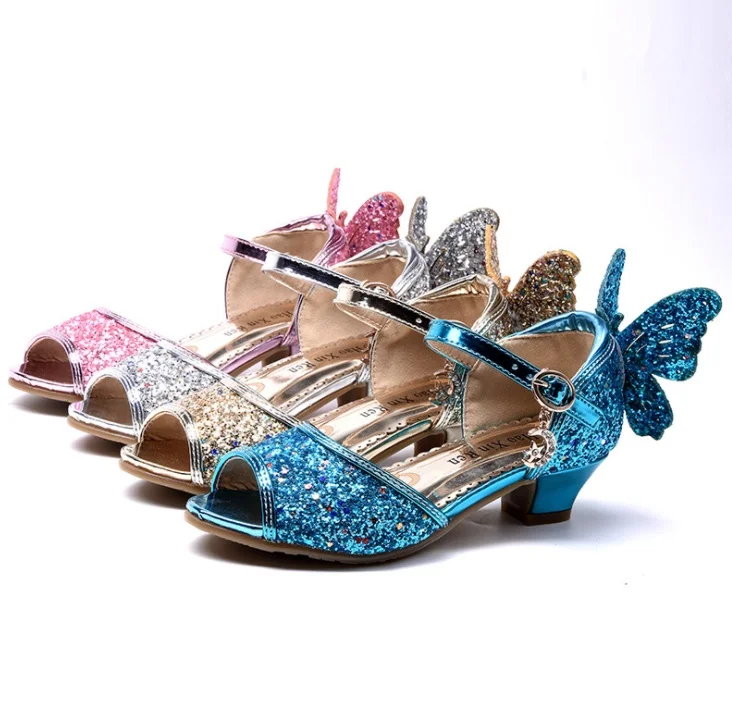 Girls High Heels Summer New Princess Sandals Rhinestone Butterfly Children Performance Shoes Kids Dance Student Show Shoes 26-37
Girls High Heels Summer New Princess Sandals Rhinestone Butterfly Children Performance Shoes Kids Dance Student Show Shoes 26-37