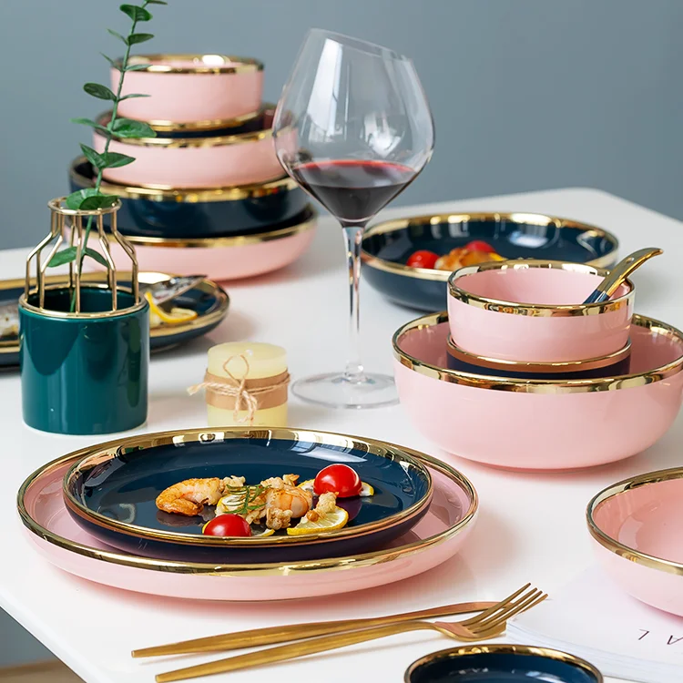 Nordic Style Plates Set Porcelain Luxury Solid Color Plates Set Creative Simply Zestawy Obiadowe Tableware Kitchen DI50PZ
Nordic Style Plates Set Porcelain Luxury Solid Color Plates Set Creative Simply Zestawy Obiadowe Tableware Kitchen DI50PZ