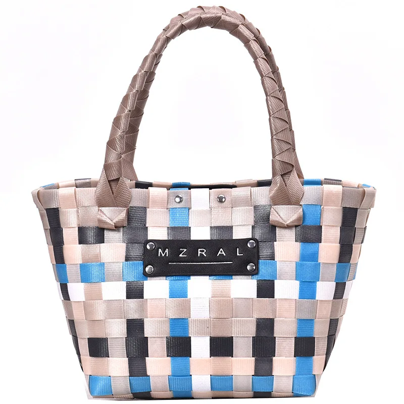 r 2021 New Trendy Fashion Bucket Bag Woven Handbag Contrast Color Internet Celebrity Vegetable Basket
r 2021 New Trendy Fashion Bucket Bag Woven Handbag Contrast Color Internet Celebrity Vegetable Basket