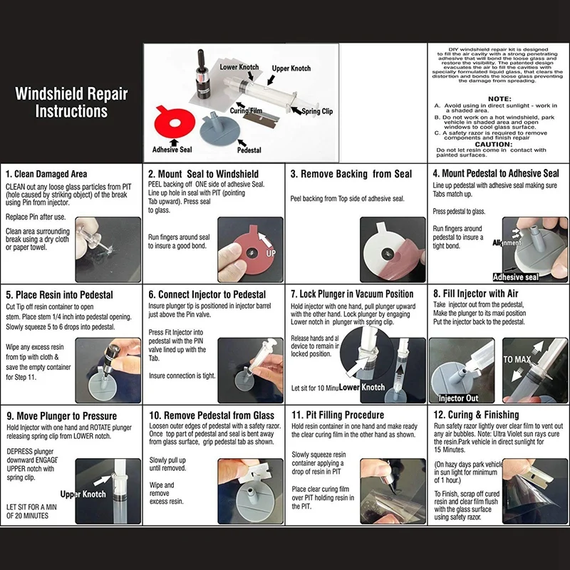 Windshield Repair Kit Cracked Glass Repair Kit To Fix Auto Glass Windshield Crack Chip Scratch
Windshield Repair Kit Cracked Glass Repair Kit To Fix Auto Glass Windshield Crack Chip Scratch