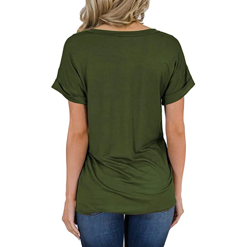 Women's Summer 2021 V-Neck Pocket T-Shirt European And American Curled Short-Sleeved Loose Top S-2XL
Women's Summer 2021 V-Neck Pocket T-Shirt European And American Curled Short-Sleeved Loose Top S-2XL