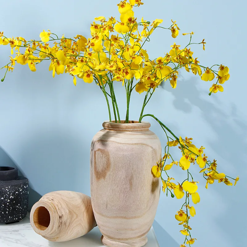 Modern Wood Vase Plant Table Garden Flower Pots Vase Dry Flower Decorative Jarrones Decorativos Modern Florero Home Decor 50HP
Modern Wood Vase Plant Table Garden Flower Pots Vase Dry Flower Decorative Jarrones Decorativos Modern Florero Home Decor 50HP