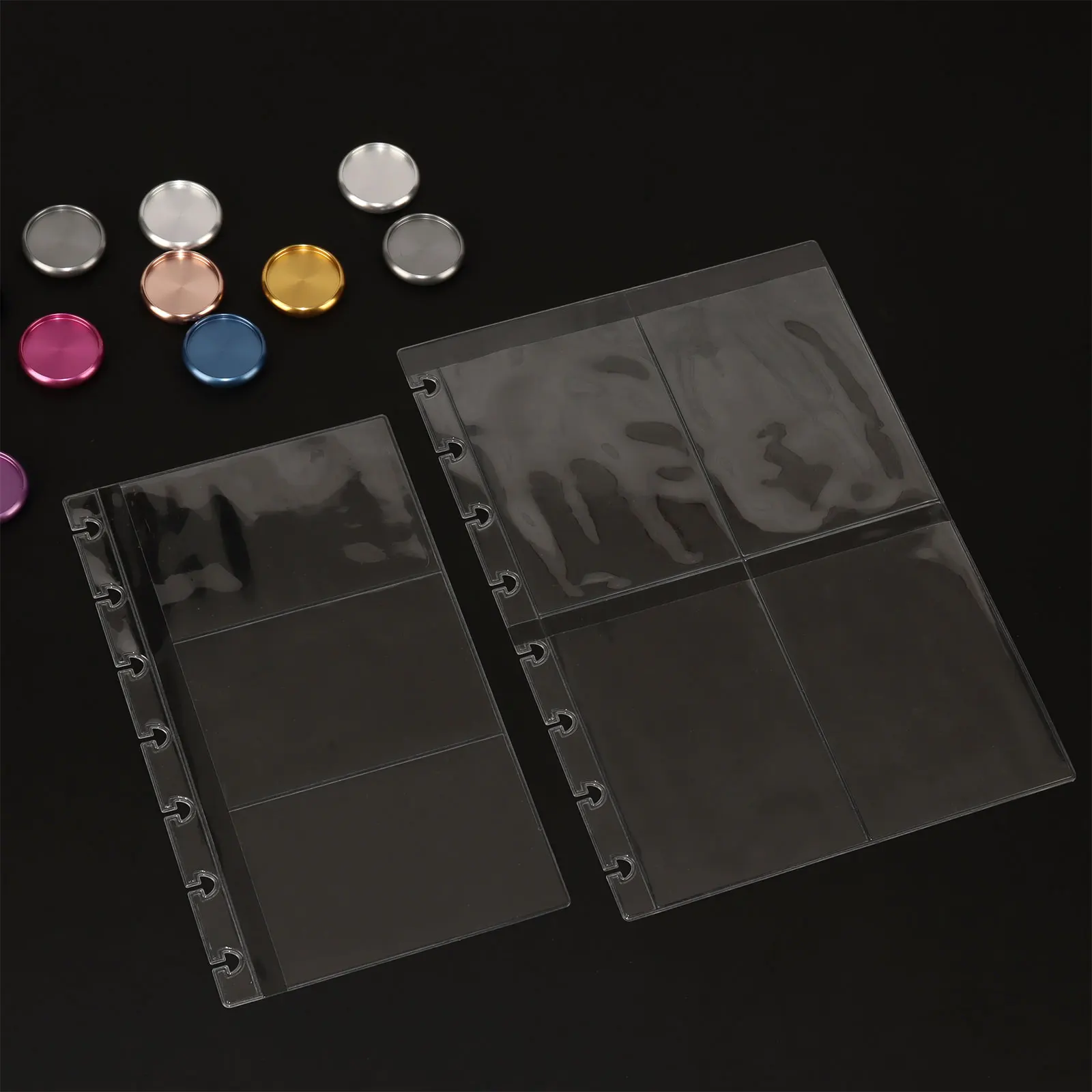 10PCS A5/A6 Disc Bound Pocket Sleeves Clear Cardholders For Discbound Binder Inserts 4 Pocket Sleeves Credit Card For Photocards
10PCS A5/A6 Disc Bound Pocket Sleeves Clear Cardholders For Discbound Binder Inserts 4 Pocket Sleeves Credit Card For Photocards