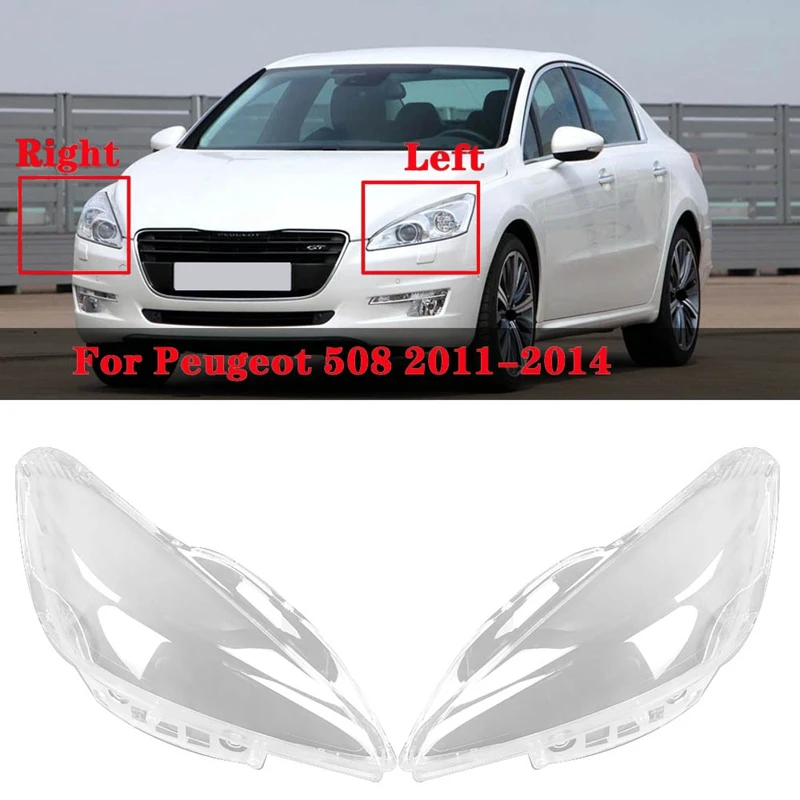 1 Pair for Peugeot 508 2011-2014 Headlight Lens Cover head light lamp Transparent Lampshade Shell Glass Left+Right 
1 Pair for Peugeot 508 2011-2014 Headlight Lens Cover head light lamp Transparent Lampshade Shell Glass Left+Right