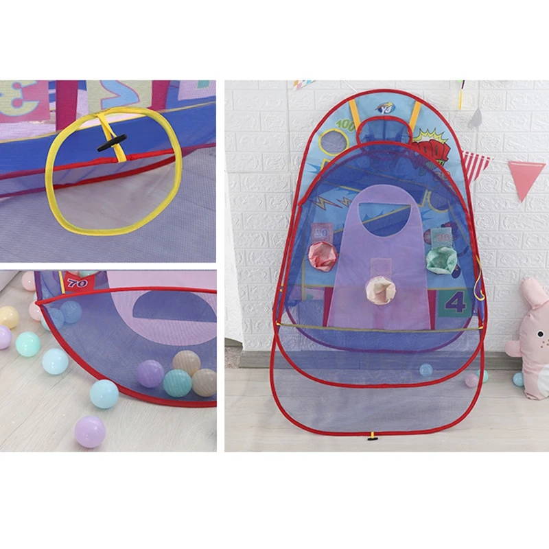Portable Foldable Children Kids Slam Dunk Ocean Ball Play Tent Indoor Outdoor Playhouse Kids Tent