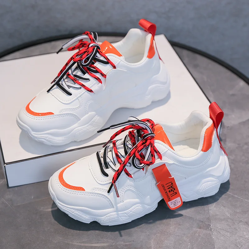 2020 Winter New Women's Vulcanized Shoes Fashion Lace-up Mid-heel Wear-resistant Casual Shoes Increased Non-slip Sports Shoes
2020 Winter New Women's Vulcanized Shoes Fashion Lace-up Mid-heel Wear-resistant Casual Shoes Increased Non-slip Sports Shoes