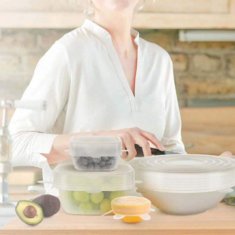 Silicone Stretch Lids 16 Airtight Magic Stretchy Lids for Food Storage and Fresh Keeping, Reusable Food Covers Huggers
Silicone Stretch Lids 16 Airtight Magic Stretchy Lids for Food Storage and Fresh Keeping, Reusable Food Covers Huggers