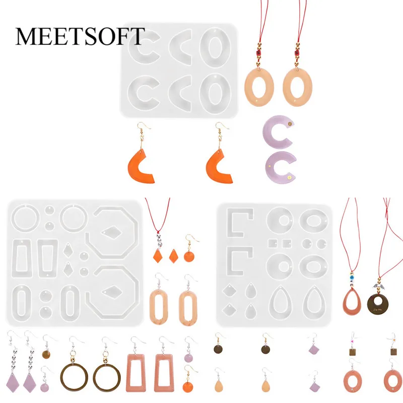 MEETSOFT в виде геометрических фигур нерегулярные эпоксидной смолы силиконовая серьга Кулоны из нержавеющей стали прессформы "сделай сам" для ... 
MEETSOFT в виде геометрических фигур нерегулярные эпоксидной смолы силиконовая серьга Кулоны из нержавеющей стали прессформы "сделай сам" для ...