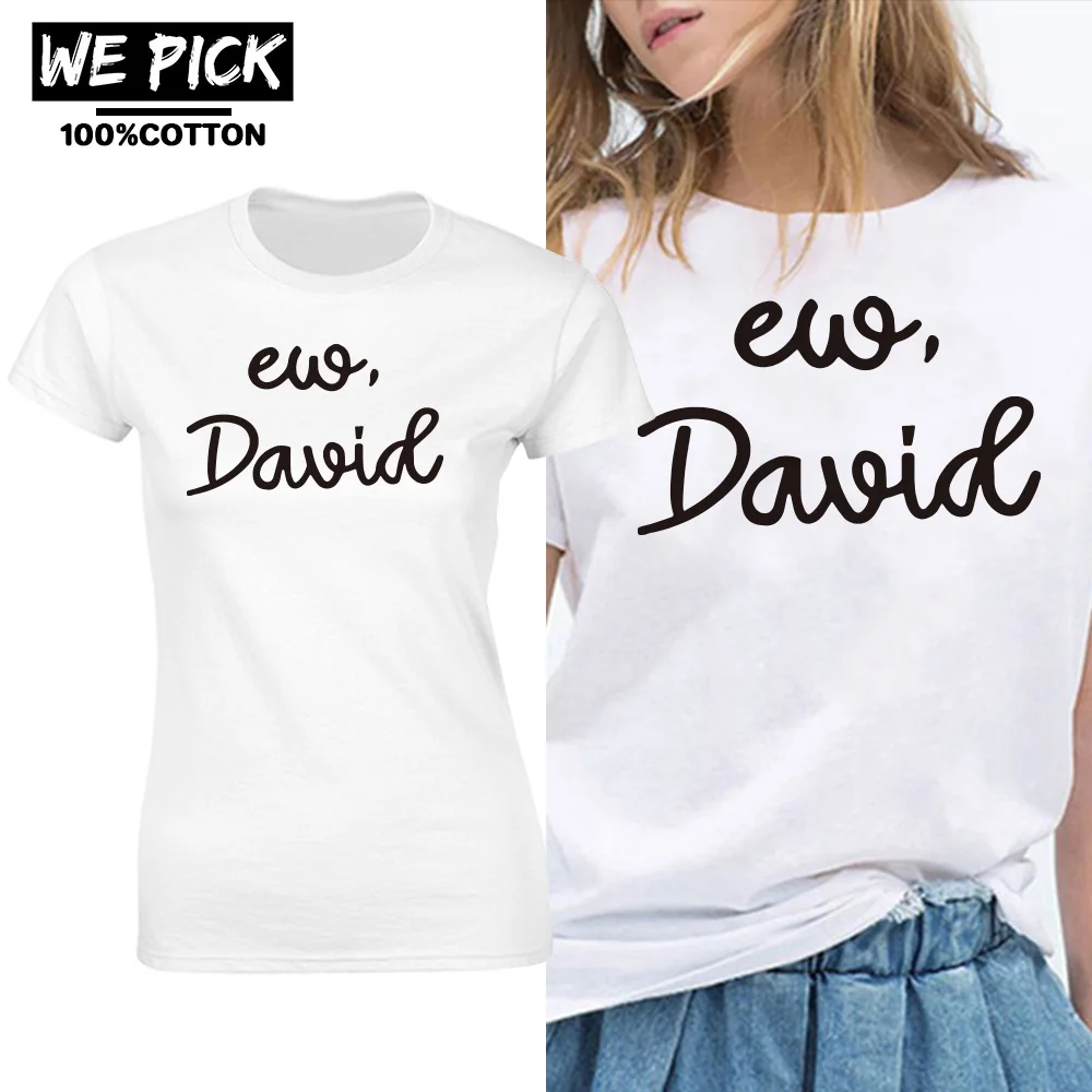 New Summer EW, David Letter High Quality T Shirt Fashion O-Neck Streetwear Print Tees All-match 100% Cotton Ladies Short Sleeve
New Summer EW, David Letter High Quality T Shirt Fashion O-Neck Streetwear Print Tees All-match 100% Cotton Ladies Short Sleeve