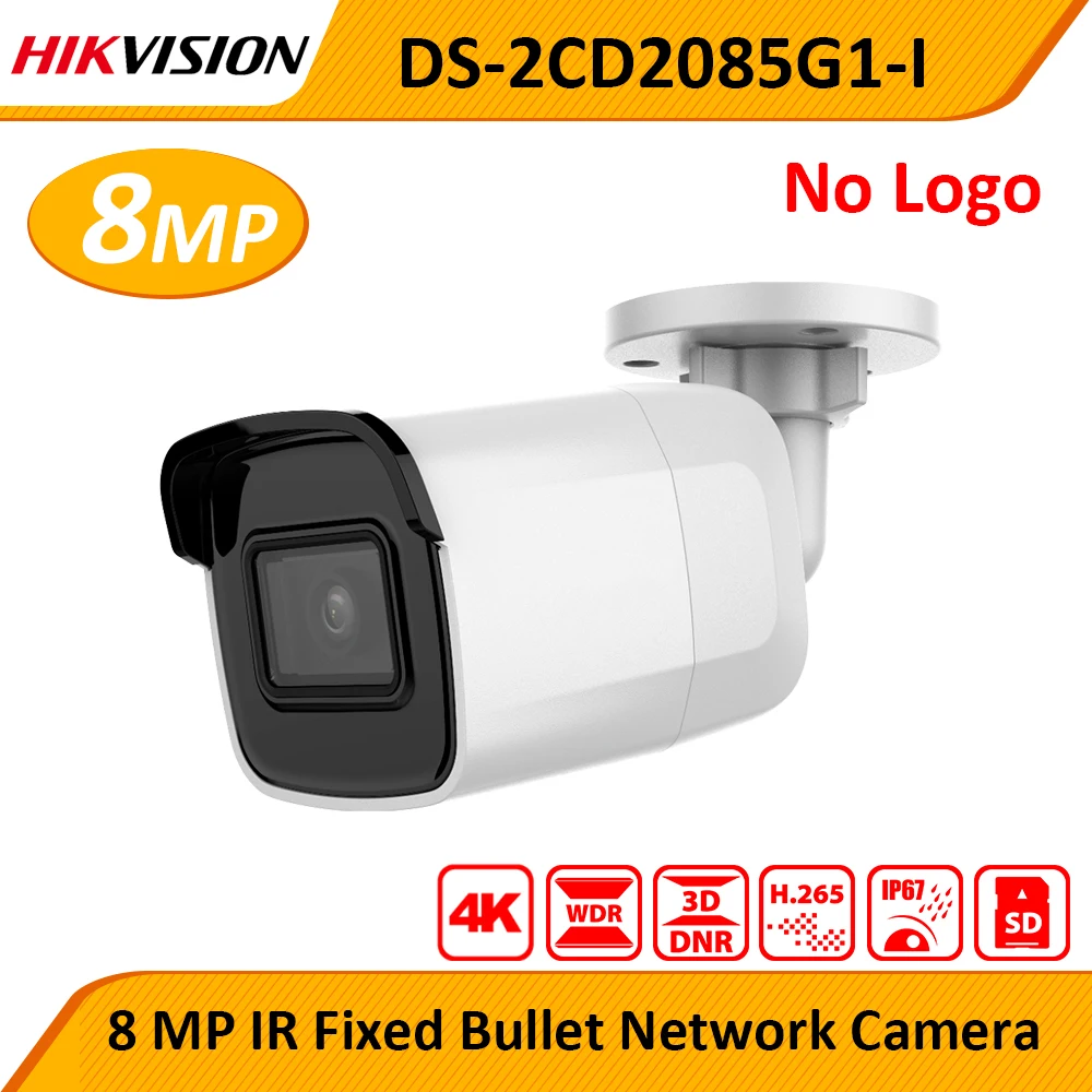 Original Hik no logo 8MP IP Camera POE DS-2CD2085G1-I Outdoor 4K Bullet CCTV Camera Darkfighter IR 30M up to 128 GB IP67
Original Hik no logo 8MP IP Camera POE DS-2CD2085G1-I Outdoor 4K Bullet CCTV Camera Darkfighter IR 30M up to 128 GB IP67