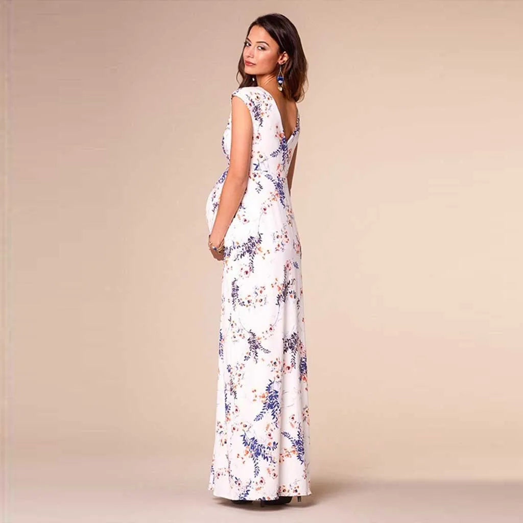 ARLONEET Clothes women maternity dress long V neck Floral print a line dress 2020 Summer ladies elegant dress pregnanct Vestidos
ARLONEET Clothes women maternity dress long V neck Floral print a line dress 2020 Summer ladies elegant dress pregnanct Vestidos