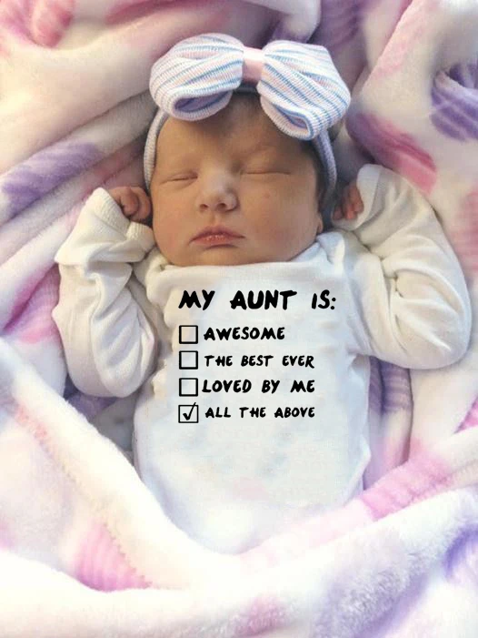 My Aunt Is All The Above Newborn Long Sleeve Romper Toddler Baby Boys Girls Autunm Spring Fashion Jumpsuit Clothes Infant Outfit
My Aunt Is All The Above Newborn Long Sleeve Romper Toddler Baby Boys Girls Autunm Spring Fashion Jumpsuit Clothes Infant Outfit