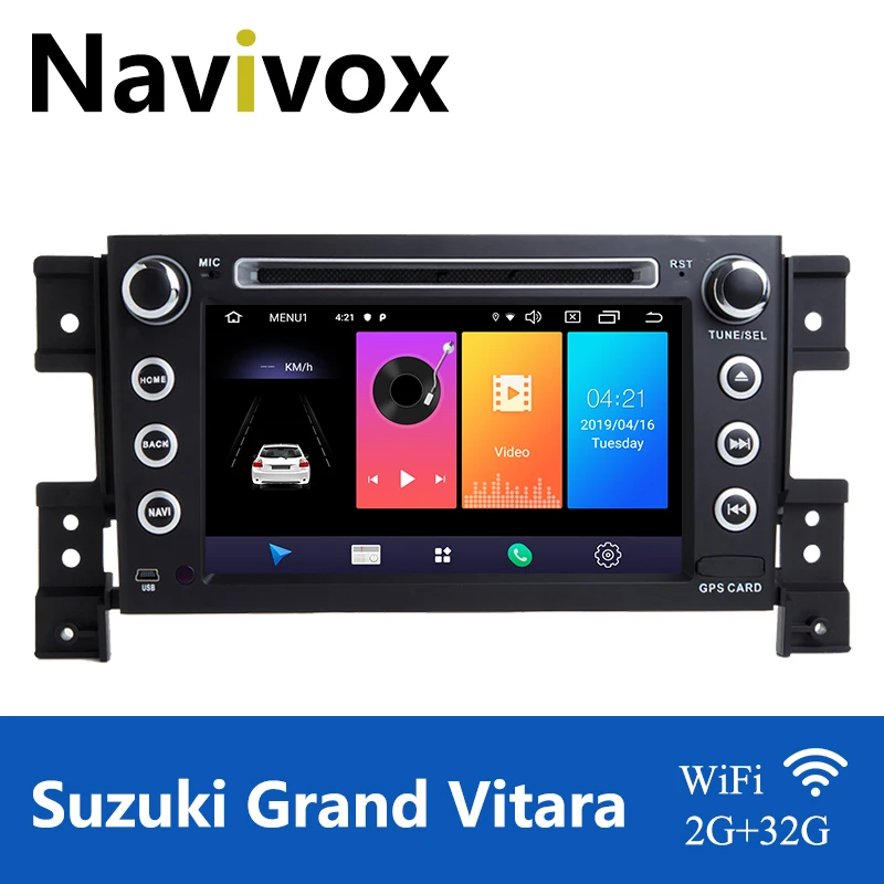 Автомагнитола Navivox Android 10 0 для Suzuki Grand Vitara 2006 2015 автомагнитола с GPS мультимедийный