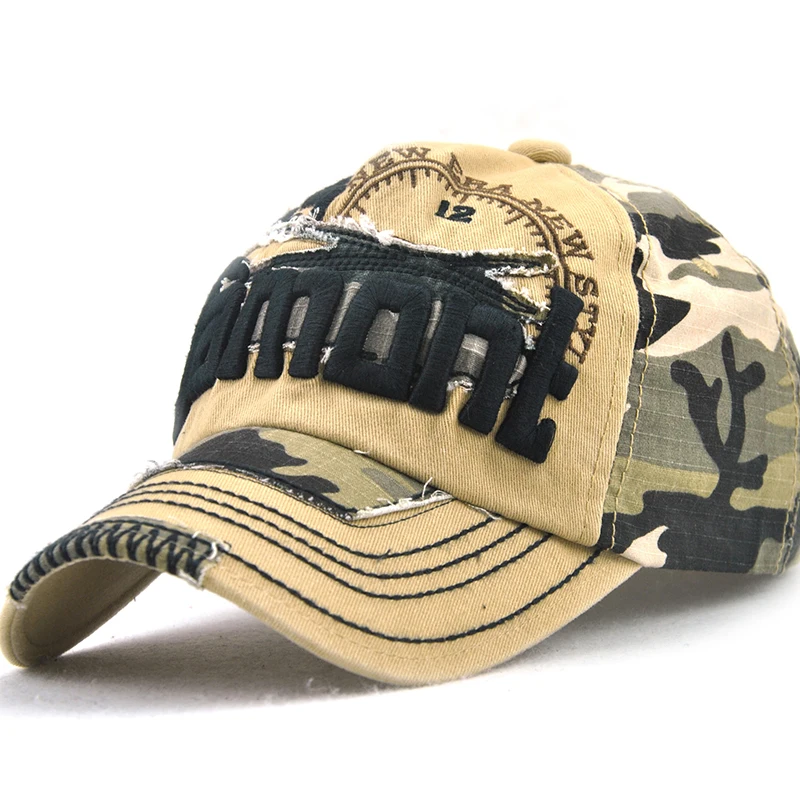 European and American Camouflage Baseball Cap Youth Outdoor Sports Sunshade Hat Curved Eaves Cowboy Cap Verano Hats Gorra Hombre
European and American Camouflage Baseball Cap Youth Outdoor Sports Sunshade Hat Curved Eaves Cowboy Cap Verano Hats Gorra Hombre