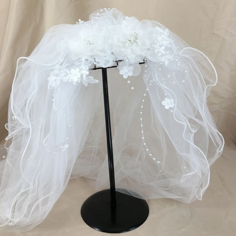 Multi Layers Bride Wedding Veil Vintage Fairy Artificial Flower Pearl Beading Jewelry Women Elegant Tulle Hair Accessory
Multi Layers Bride Wedding Veil Vintage Fairy Artificial Flower Pearl Beading Jewelry Women Elegant Tulle Hair Accessory