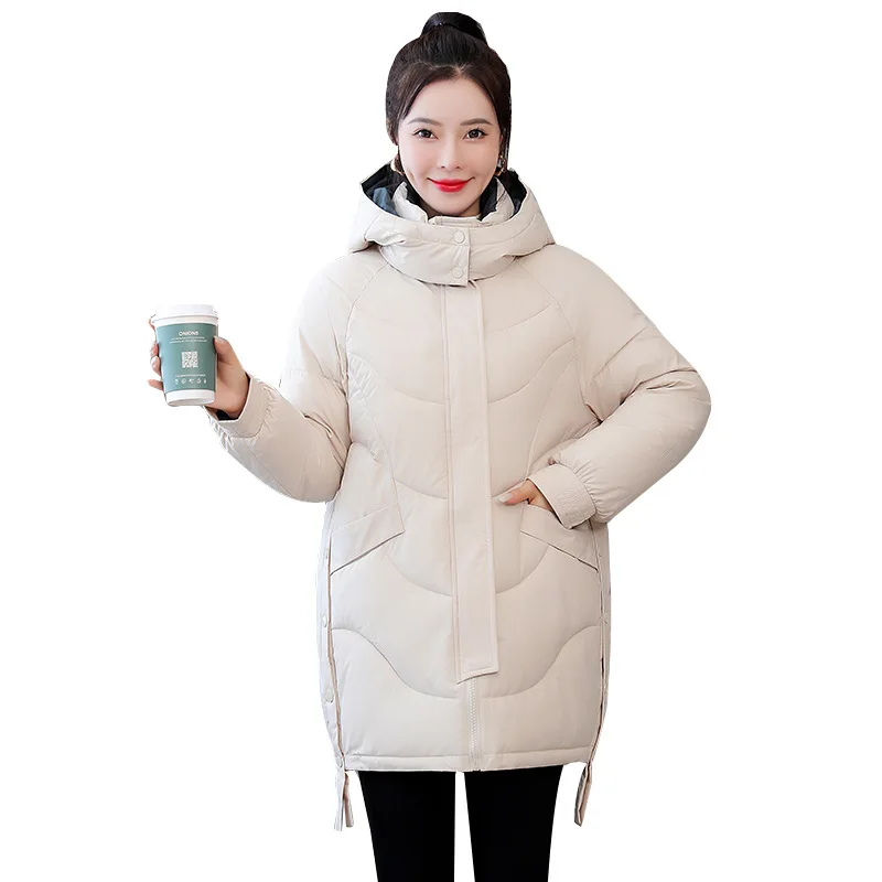 Women Winter Hooded Windproof Big Pocket Side Button Midi Coat Puffer Jacket Cotton Padded Parkas Outwear Overcoat
Women Winter Hooded Windproof Big Pocket Side Button Midi Coat Puffer Jacket Cotton Padded Parkas Outwear Overcoat