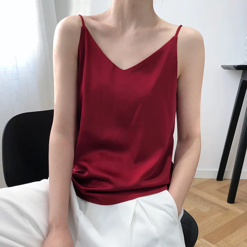 2020 Summer Camis Chic V-Neck Chiffon Material Tops Sexy Boho Women Tank Top Size M TO XL Female
2020 Summer Camis Chic V-Neck Chiffon Material Tops Sexy Boho Women Tank Top Size M TO XL Female