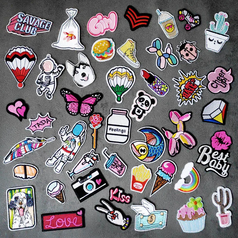 

Sushi Dog Iron On Patches Embroidery Badge Applique Clothes Ironing Clothing Sewing Supplies Decorative Badges Sew On patch Hand