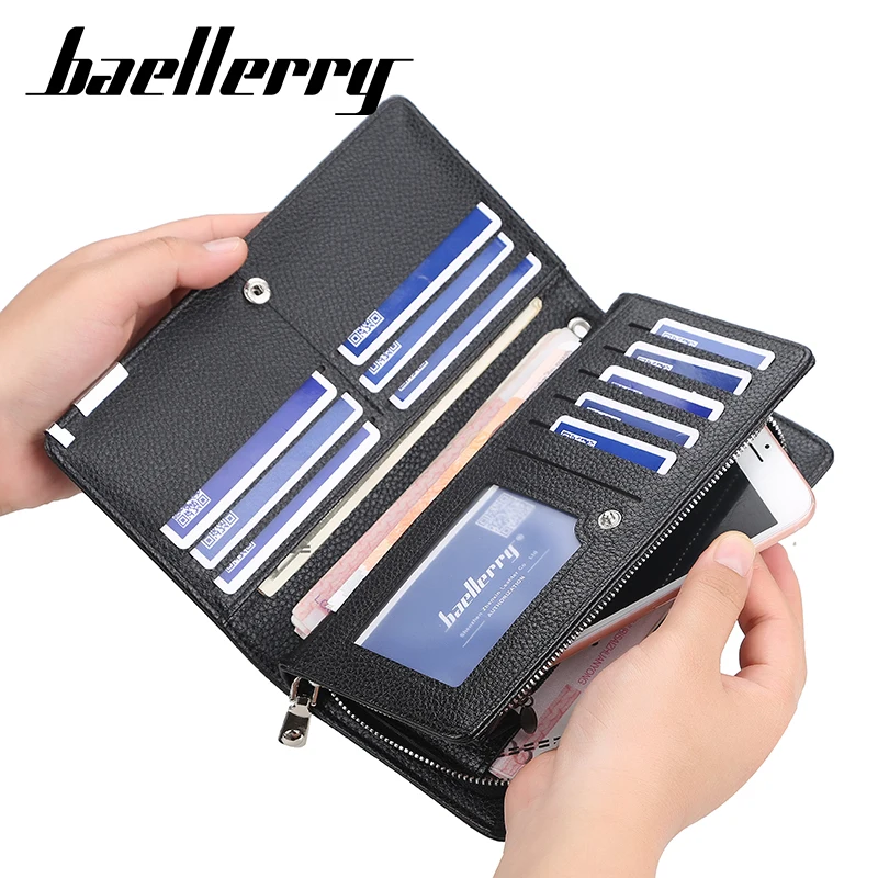 Baellerry Men Wallets Classic Long Style Card Holder Male Purse Quality Zipper Large Capacity Big Brand Luxury Wallet For Men
Baellerry Men Wallets Classic Long Style Card Holder Male Purse Quality Zipper Large Capacity Big Brand Luxury Wallet For Men