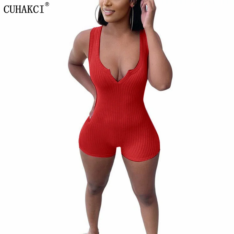 CUHAKCI 2021 Sleeveless Solid Skinny Bodycon Playsuit Summer Women Streetwear Casual Romper Sexy V Neck Bodycon Club Bodysuit
CUHAKCI 2021 Sleeveless Solid Skinny Bodycon Playsuit Summer Women Streetwear Casual Romper Sexy V Neck Bodycon Club Bodysuit