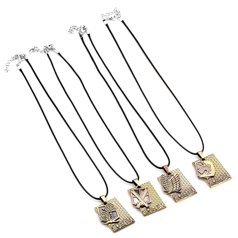New Fashion Attack On Titan Necklace Pendant Shingeki no Kyojin Choker Necklaces Wings Of Liberty Cosplay Accessories Gifts
New Fashion Attack On Titan Necklace Pendant Shingeki no Kyojin Choker Necklaces Wings Of Liberty Cosplay Accessories Gifts