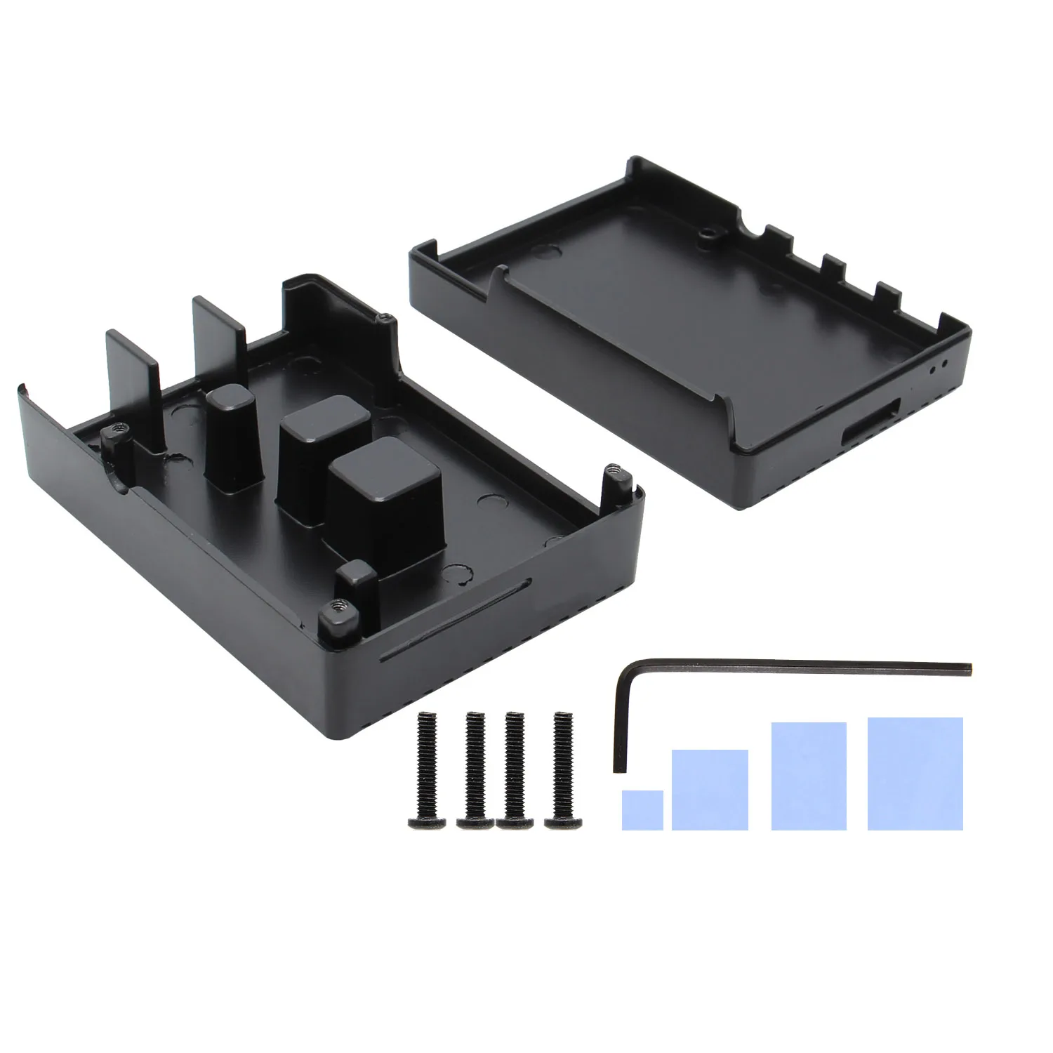 Raspberry Pi 4 Aluminum Alloy Passive Cooling Heat Dissipation Enclosure Metal Case for Raspberry Pi 4 Model B Only
Raspberry Pi 4 Aluminum Alloy Passive Cooling Heat Dissipation Enclosure Metal Case for Raspberry Pi 4 Model B Only