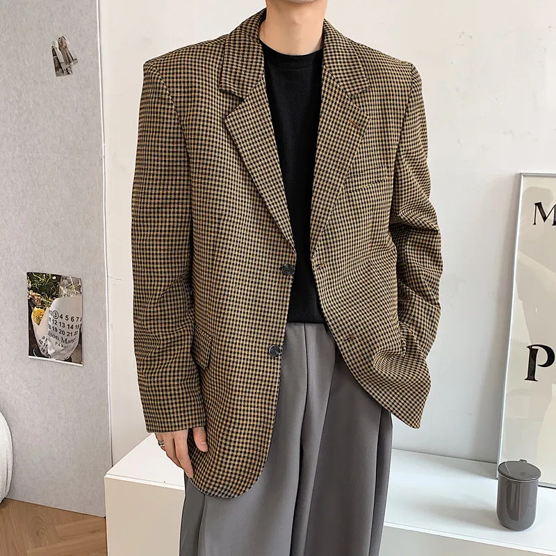 Мужской винтажный Повседневный свободный костюм, куртка, блейзеры для мужчин и женщин, Корейская уличная одежда, модный Блейзер, мужской ко...
Мужской винтажный Повседневный свободный костюм, куртка, блейзеры для мужчин и женщин, Корейская уличная одежда, модный Блейзер, мужской ко...