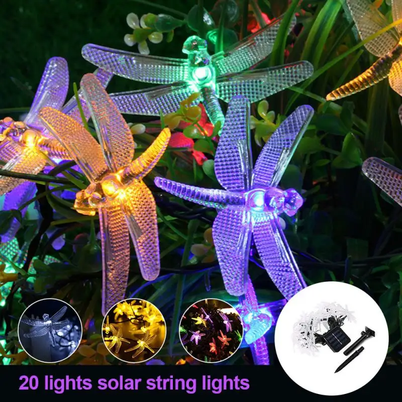 Solar Christmas Lights 20 LED Dragonfly Solar String Ligh Waterproof Outdoor Garden Party Decoration Light For Wall Window Door
Solar Christmas Lights 20 LED Dragonfly Solar String Ligh Waterproof Outdoor Garden Party Decoration Light For Wall Window Door