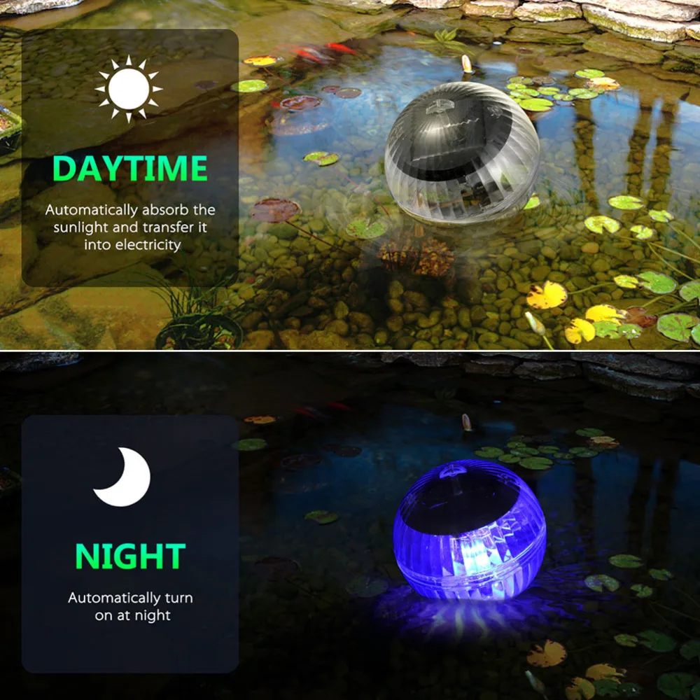 6pcs Solar Floating Lights Color Changing Light Decors Pool Floating Lights
6pcs Solar Floating Lights Color Changing Light Decors Pool Floating Lights
