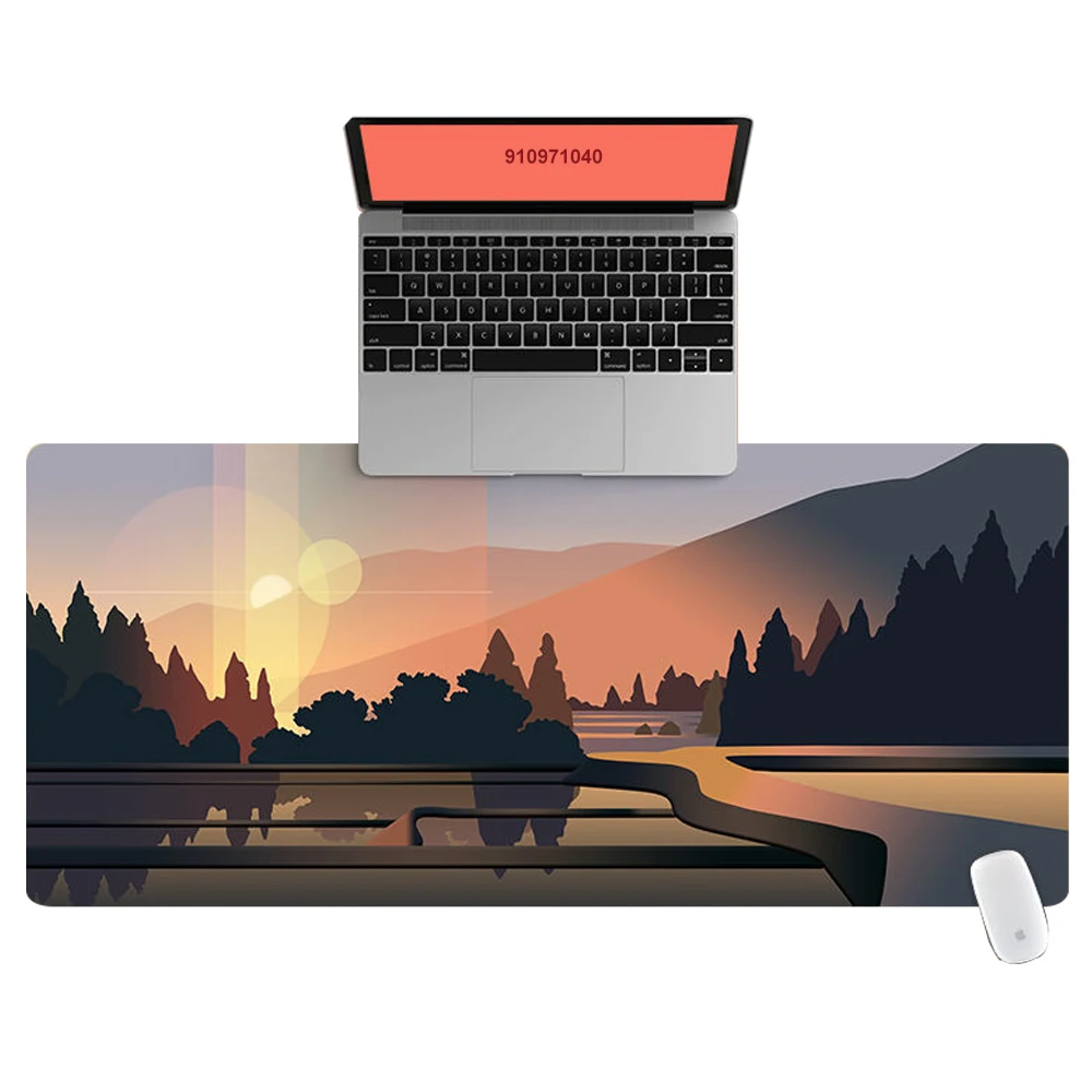 Office Computer Desk Mat Table Keyboard Big Mouse Pad Sunrise in the Forest Laptop Cushion Desk Non-slip Mat Gamer Mousepad Mat
Office Computer Desk Mat Table Keyboard Big Mouse Pad Sunrise in the Forest Laptop Cushion Desk Non-slip Mat Gamer Mousepad Mat