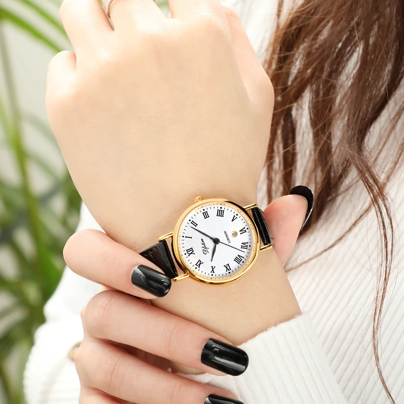 DFOTIM New Women Watches Top Brand Luxury Classic Leather Golden Dial Waterproof Quartz Wristwatches Clock Relogio Feminino 2020
DFOTIM New Women Watches Top Brand Luxury Classic Leather Golden Dial Waterproof Quartz Wristwatches Clock Relogio Feminino 2020