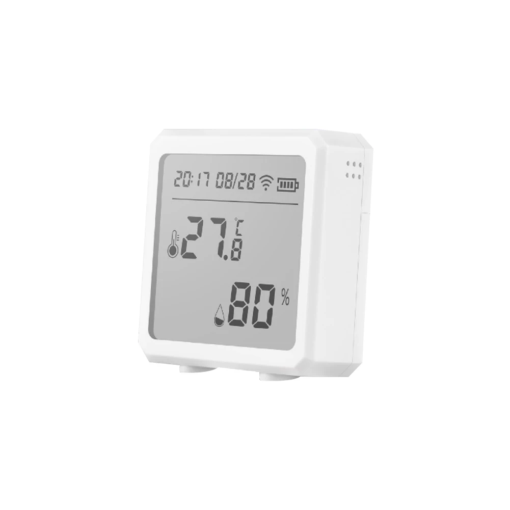 Tuya ZigBee3.0 LCD Date Time Display Smart Temperature Humidity Sensors Indoor Detector Compatible With Alexa Google Home
Tuya ZigBee3.0 LCD Date Time Display Smart Temperature Humidity Sensors Indoor Detector Compatible With Alexa Google Home