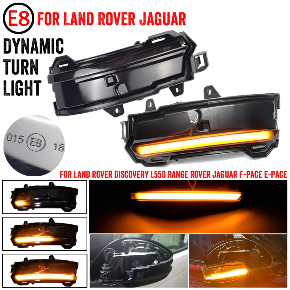Динамический указатель поворота для Land Rover Discovery Sport Range Rover Evoque Velar для Jaguar F-Pace E-Pace
Динамический указатель поворота для Land Rover Discovery Sport Range Rover Evoque Velar для Jaguar F-Pace E-Pace