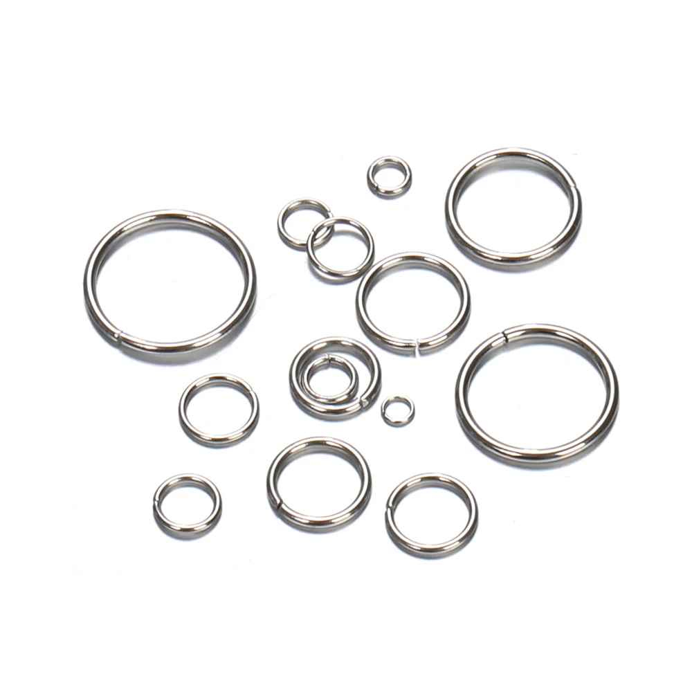 200pcs/lot Stainless Steel Open Jump Rings Bracelet Necklace Earring Pendant Connectors for Jewelry Making Components Crafts DIY 
200pcs/lot Stainless Steel Open Jump Rings Bracelet Necklace Earring Pendant Connectors for Jewelry Making Components Crafts DIY