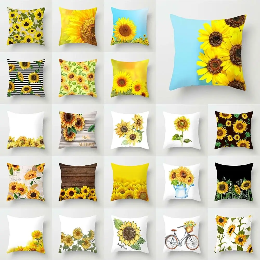 18" Summer Sunflower Decorative Pillowcase Sofa Car Seat Waist Throw Cushion Cover Polyester Peachskin Home Decoration
18" Summer Sunflower Decorative Pillowcase Sofa Car Seat Waist Throw Cushion Cover Polyester Peachskin Home Decoration