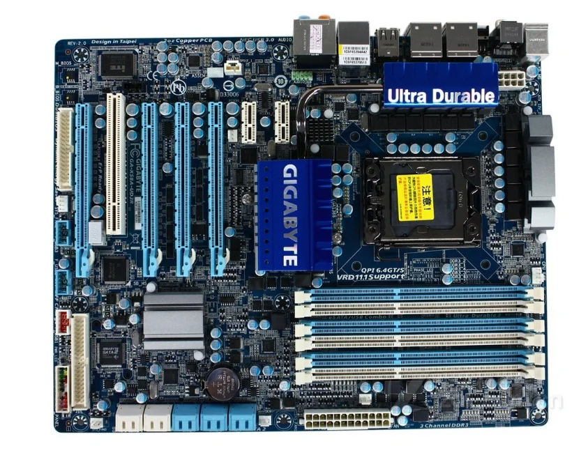 Gigabyte GA X58A UD3Rused оригинальная материнская плата LGA 1366 DDR3 X58 ISB2.0 USB3.0 UD3R рабочего
