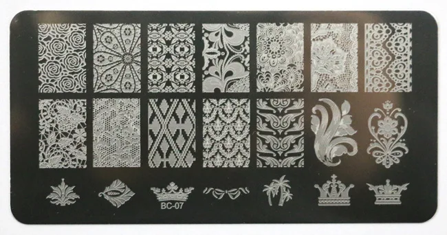 6*12cm Nail Art Stamping Plates Classic Lace Steel Stamping Kit DIY Image Print Template Plate
6*12cm Nail Art Stamping Plates Classic Lace Steel Stamping Kit DIY Image Print Template Plate