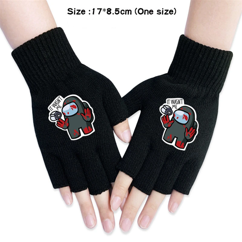 Among Us Gloves Game 3D Printing knitting Half Finger Gloves Warm Half Finger Mittens Accessories Props For Adult Children 
Among Us Gloves Game 3D Printing knitting Half Finger Gloves Warm Half Finger Mittens Accessories Props For Adult Children