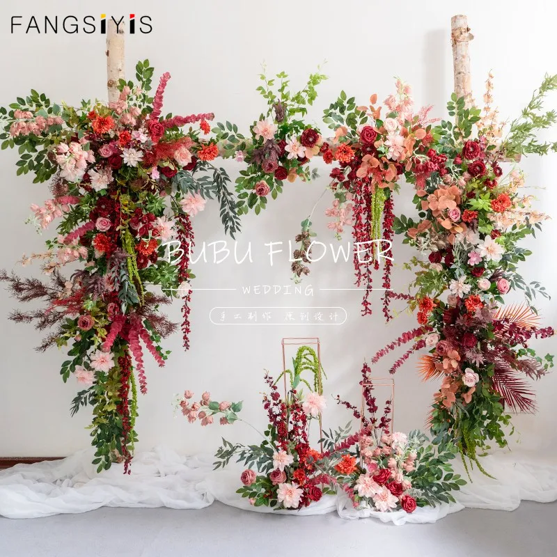 Red Wedding Arch Flowers, Flower Wall Arrangement,Silk Fake Peonies Rose Artificial Flower Row Decor Wedding Iron Arch Backdrop
Red Wedding Arch Flowers, Flower Wall Arrangement,Silk Fake Peonies Rose Artificial Flower Row Decor Wedding Iron Arch Backdrop