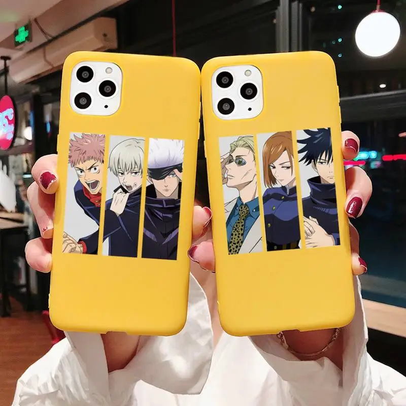Jujutsu Kaisen Phone Case Yellow Candy Color for iPhone 11 12 mini pro XS MAX 8 7 6 6S Plus X SE 2020 XR
Jujutsu Kaisen Phone Case Yellow Candy Color for iPhone 11 12 mini pro XS MAX 8 7 6 6S Plus X SE 2020 XR