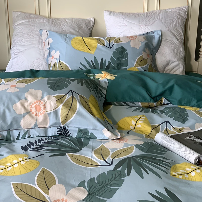 Luxury 100% Egyptian Cotton Flowers Printing Bedding Set Double Duvet Cover Set Bed Linen Fitted Sheet Pillowcase Home Textile
Luxury 100% Egyptian Cotton Flowers Printing Bedding Set Double Duvet Cover Set Bed Linen Fitted Sheet Pillowcase Home Textile