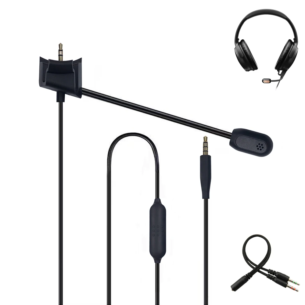 Replacement cable for bose quietcomfort quietcomfort qc35 ii qc35 qc35ii headset with external microphone microphone mute switch 
Replacement cable for bose quietcomfort quietcomfort qc35 ii qc35 qc35ii headset with external microphone microphone mute switch