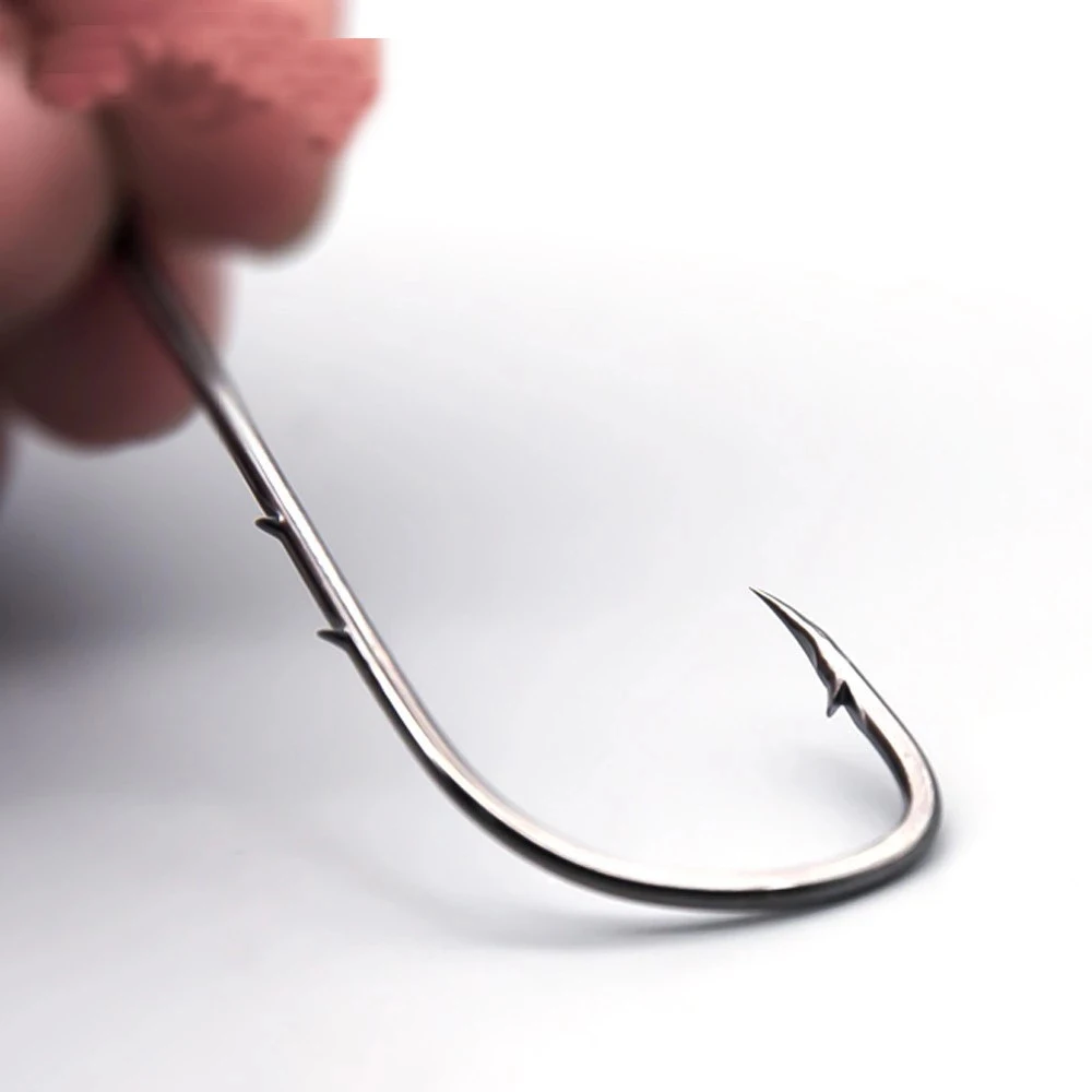 PPGUN 2021 New High Carbon Steel 50pcs Long Shank Fishing Hook 1#-6/0# High Carbon Steel Sharp Barbed Offset Narrow Bait Hook
PPGUN 2021 New High Carbon Steel 50pcs Long Shank Fishing Hook 1#-6/0# High Carbon Steel Sharp Barbed Offset Narrow Bait Hook