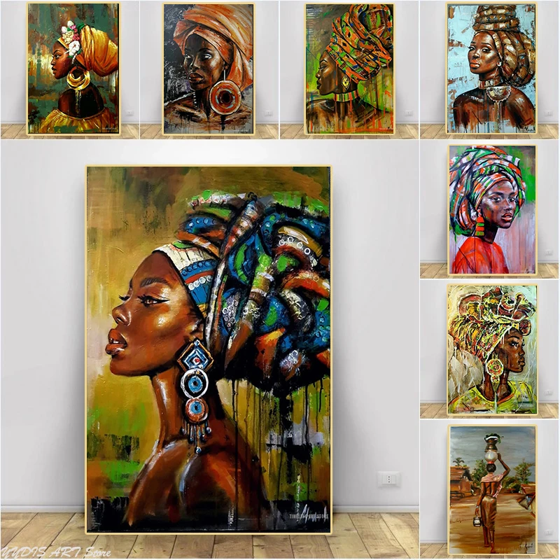 African Black Woman Graffiti Poster Abstract African Girl Canvas Paintings Print Cuadros Wall Art Pictures for Room Hoom Decor
African Black Woman Graffiti Poster Abstract African Girl Canvas Paintings Print Cuadros Wall Art Pictures for Room Hoom Decor