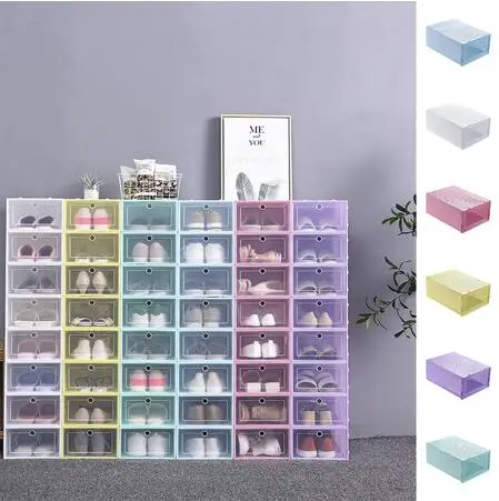 1Pcs Plastic Shoe Box Stackable Foldable Shoe Organizer Drawer Storage Case with Flipping Clear Door Ladies Men Home Use Shoe
1Pcs Plastic Shoe Box Stackable Foldable Shoe Organizer Drawer Storage Case with Flipping Clear Door Ladies Men Home Use Shoe