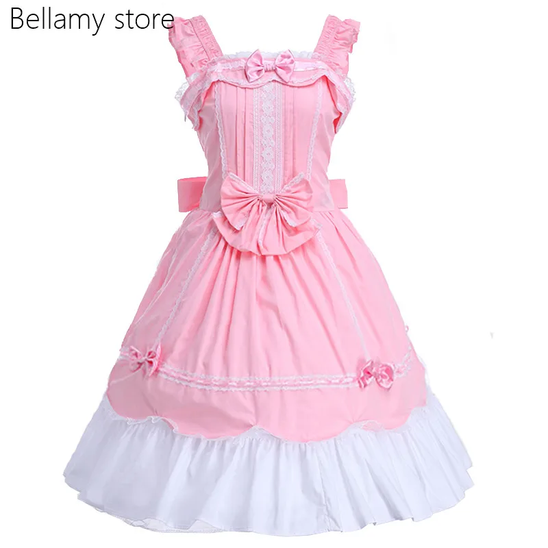 Princess Sweet Lolita Dress JSK Japanese Cosplay Costumes Pink Solid Colored Sleeveless Knee Length
Princess Sweet Lolita Dress JSK Japanese Cosplay Costumes Pink Solid Colored Sleeveless Knee Length