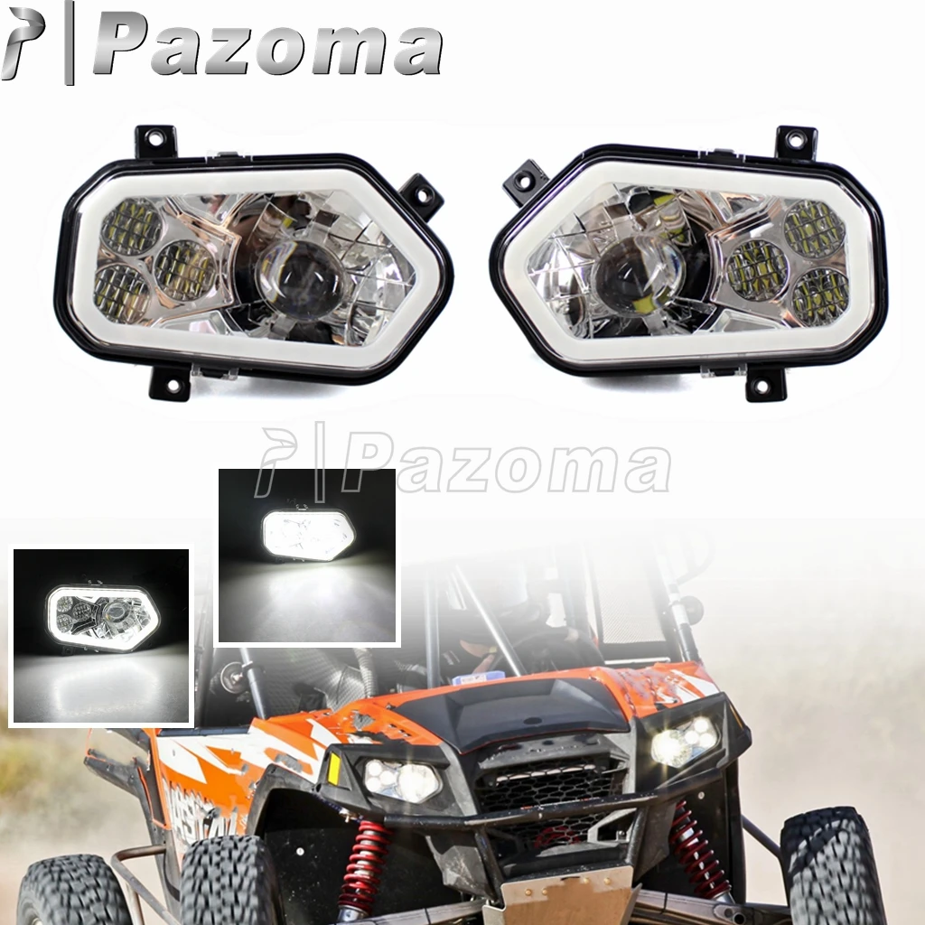UTV Ranger LED Headlight Aluminum DOT High Low Beam Front Lamp Headlamp Light For Polaris Sportsman RZR 800 900 4 XP 900 2011-14
UTV Ranger LED Headlight Aluminum DOT High Low Beam Front Lamp Headlamp Light For Polaris Sportsman RZR 800 900 4 XP 900 2011-14