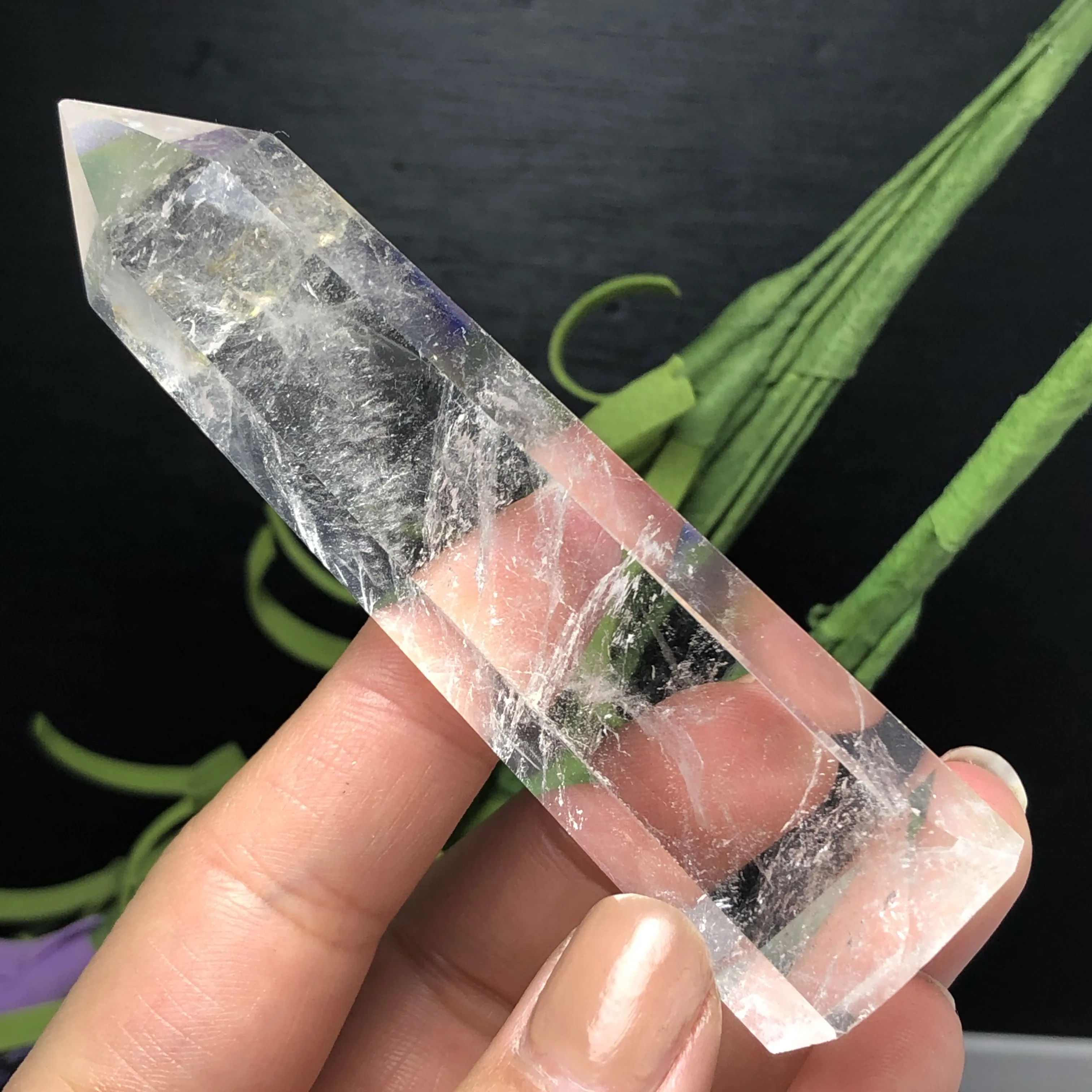 8.5cm Melting Crystal Quartz Wand Point Clear Crystal Mineral Healing Home Decoration
8.5cm Melting Crystal Quartz Wand Point Clear Crystal Mineral Healing Home Decoration